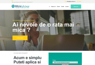 Presentation Website for a Financial Consulting Company – DSA Advisor